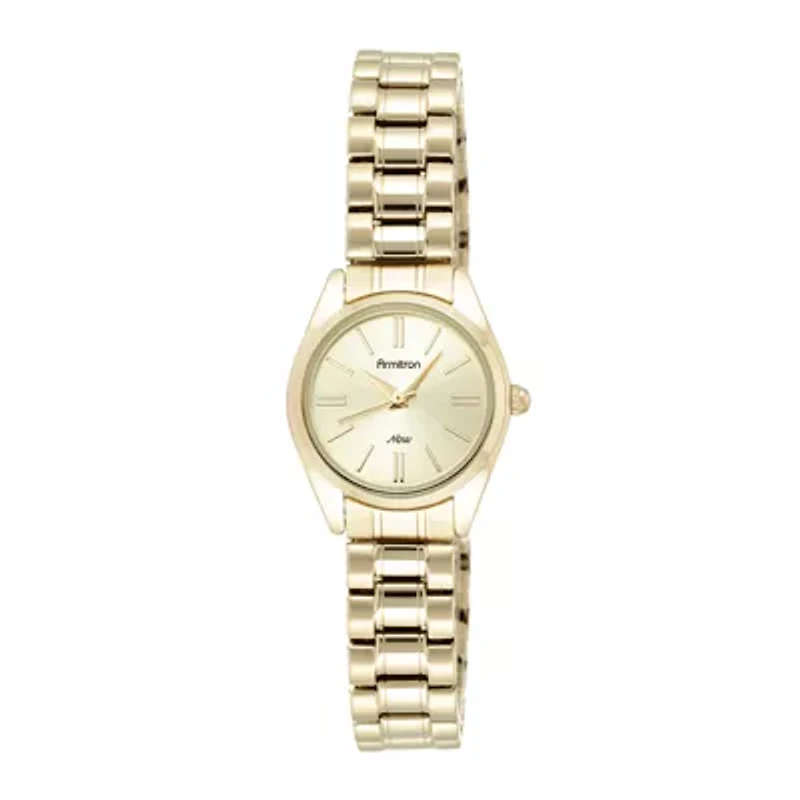Armitron® Now® Womens Gold-Tone Stainless Steel Expansion Bracelet Watch