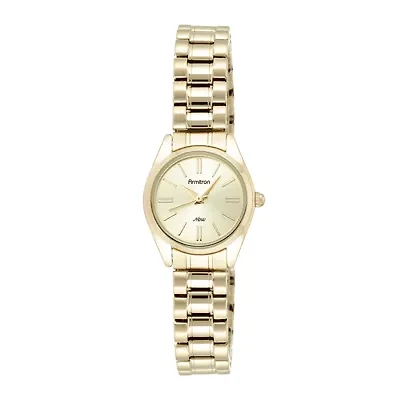 Armitron® Now® Womens Gold-Tone Stainless Steel Expansion Bracelet Watch