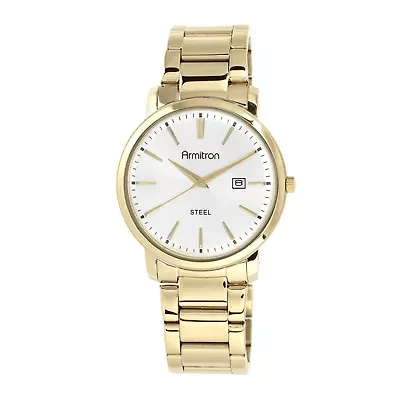 Armitron® All-Sport® Mens Gold-Tone Stainless Steel Watch