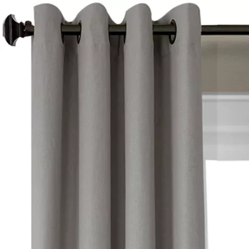 Elrene Home Fashions Braiden Color Block Grommet Top Blackout Single Curtain Panel