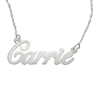 Personalized Womens 10K Gold 18 Inch Pendant Necklace