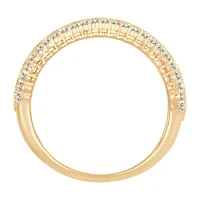 Womens 1 1/ CT. T.W. Natural White Diamond 10K Gold Anniversary Band