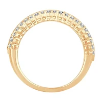 Womens 1 1/ CT. T.W. Natural White Diamond 10K Gold Anniversary Band