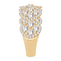 Womens 1 1/ CT. T.W. Natural White Diamond 10K Gold Anniversary Band