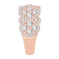 Womens 1 3/4 CT. T.W. Natural White Diamond 10K Rose Gold Anniversary Band
