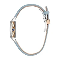 Citizen Disney Cinderella Princess Womens Blue Leather Strap Watch Em0798-02d