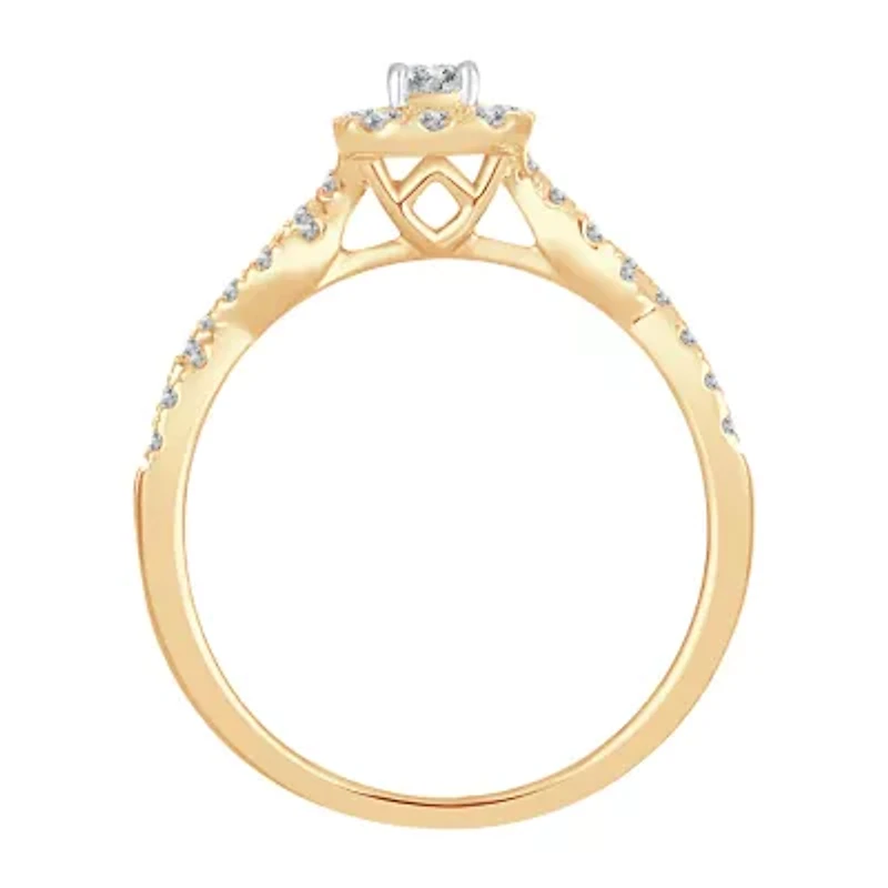 Womens / CT. T.W. Natural White Diamond 10K Gold Engagement Ring