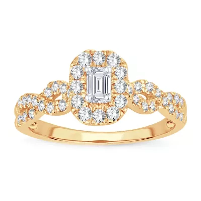 Womens / CT. T.W. Natural White Diamond 10K Gold Engagement Ring