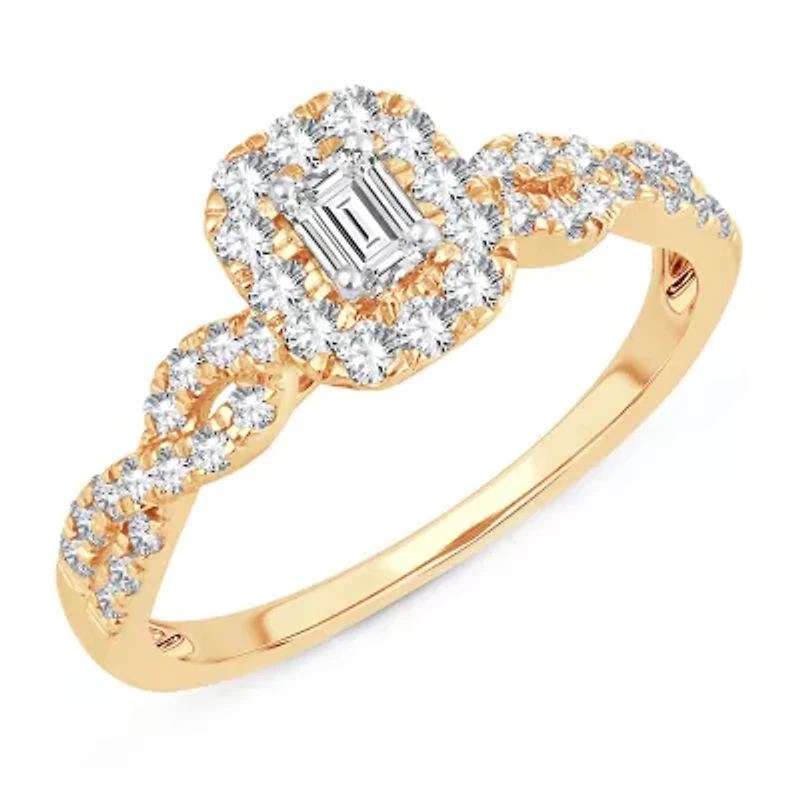 Womens / CT. T.W. Natural White Diamond 10K Gold Engagement Ring