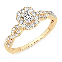 Womens / CT. T.W. Natural White Diamond 10K Gold Engagement Ring