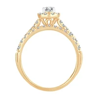 Womens 1 CT. T.W. Natural White Diamond 10K Gold Pear Bridal Set