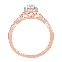 Womens / CT. T.W. Natural White Diamond 10K Rose Gold Pear Engagement Ring