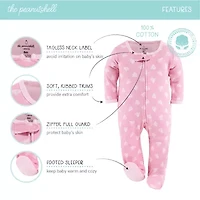 The Peanutshell Baby Girls 3-pc. Sleep and Play