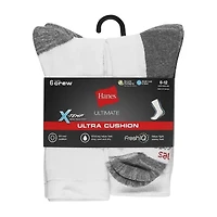 Hanes Ultimate Mens 6 Pair Crew Socks