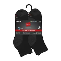 Hanes Ultimate Mens Multi-Pack 6 Pair Quarter Ankle Socks