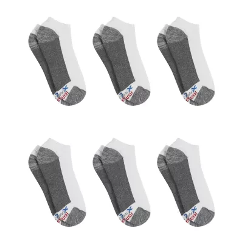 Hanes Ultimate Mens Multi-Pack 6 Pair Low Cut Socks