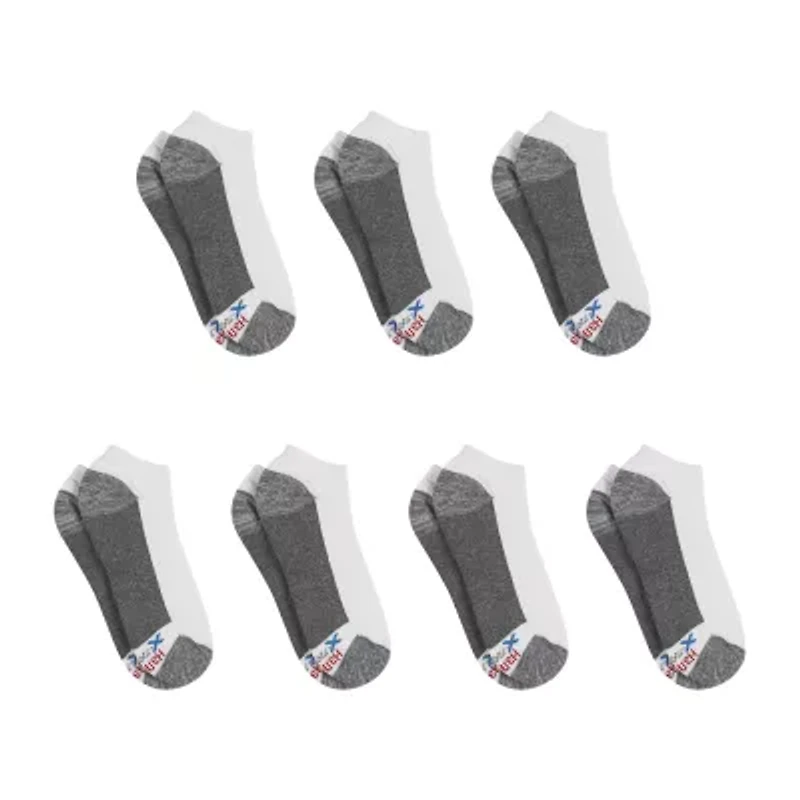 Hanes Ultimate Bonus Pack Mens Multi-Pack 7 Pair Low Cut Socks
