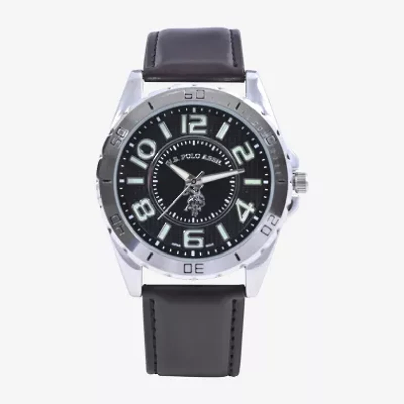 U.S. Polo Assn. Mens Brown Strap Watch Usc50003jc
