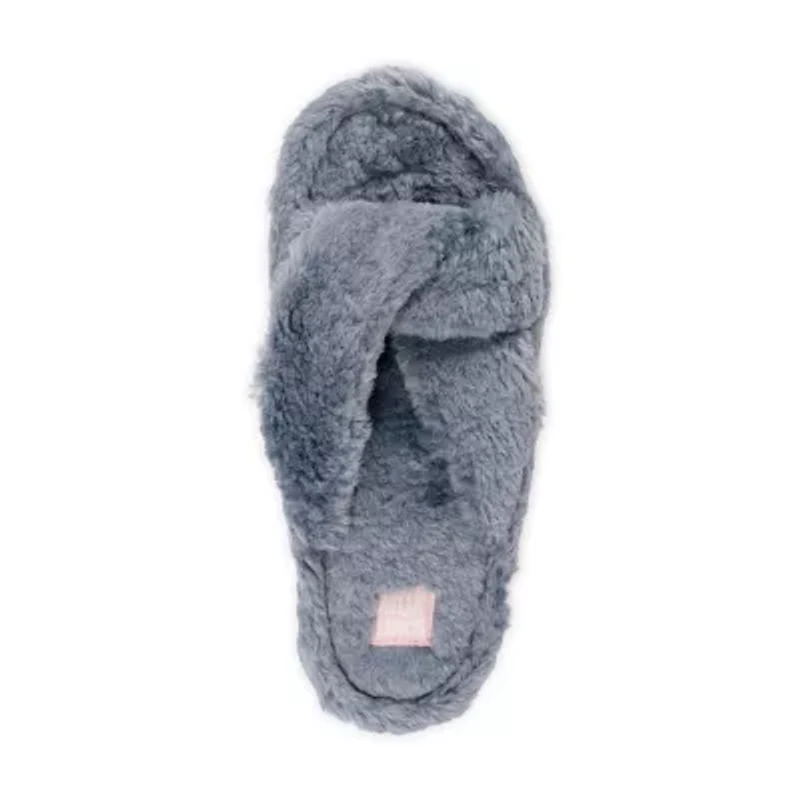 Muk Luks Lesedi Faux Shearling Womens Slip-On Slippers