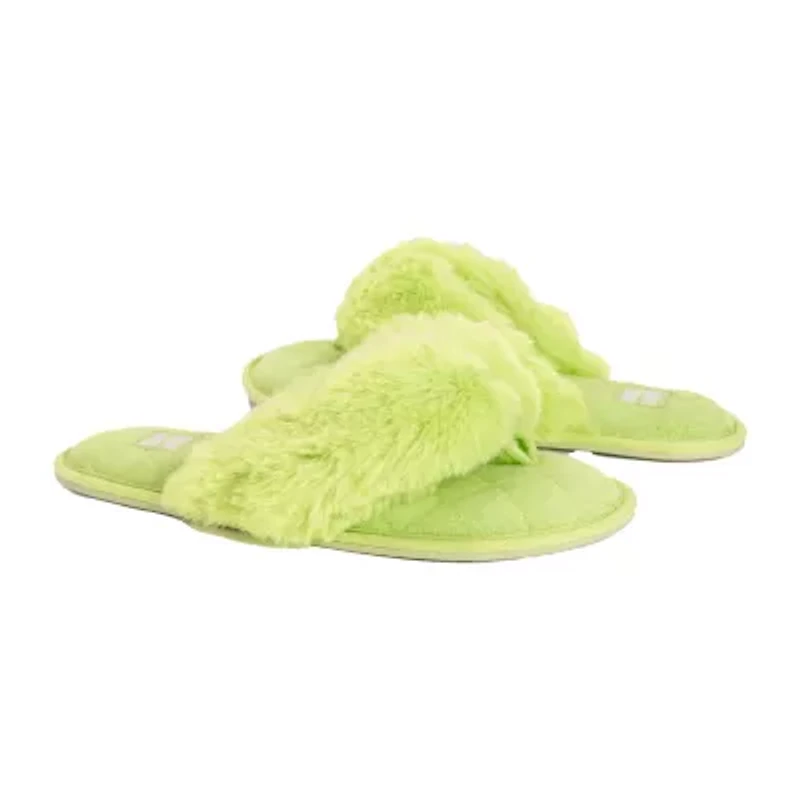 Muk Luks Womens Memory Foam Slip-On Slippers