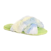Muk Luks Womens Memory Foam Slip-On Slippers