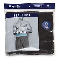 Stafford Knit Mens 4 Pack Boxers 305939