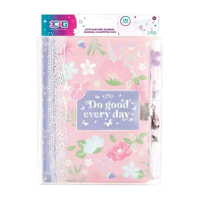 Three Cheers For Girls Cottagecore Floral Locking Journal & Pen 2-pc. Craft Kit