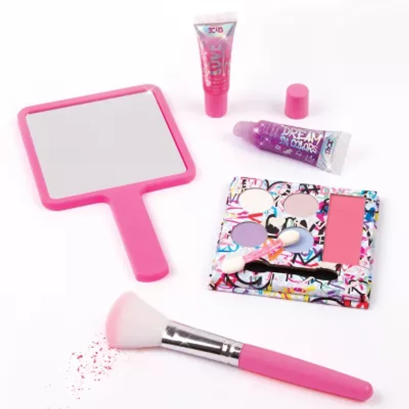 Three Cheers For Girls Graffiti: True Colors Cosmetic Set & Mirror 6-pc. Fashion Kit