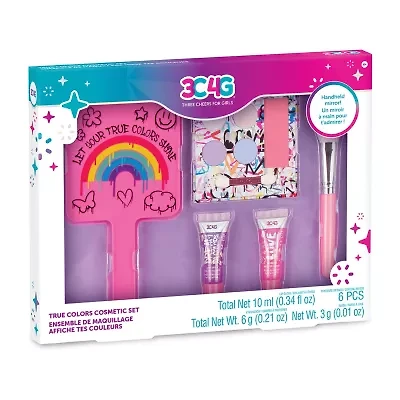 Three Cheers For Girls Graffiti: True Colors Cosmetic Set & Mirror 6-pc. Fashion Kit