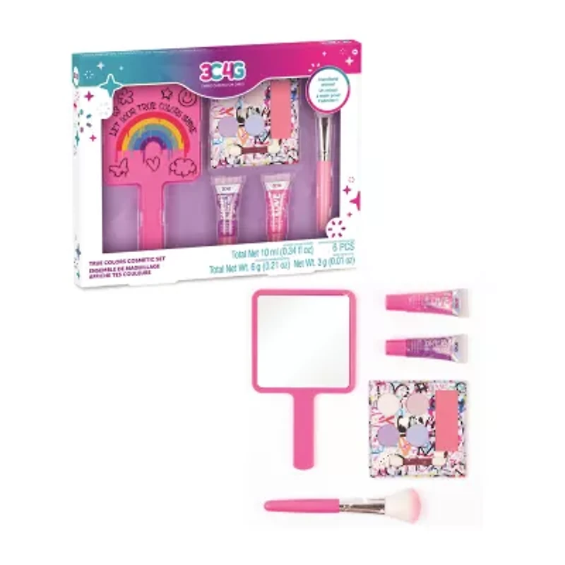 Three Cheers For Girls Graffiti: True Colors Cosmetic Set & Mirror 6-pc. Fashion Kit