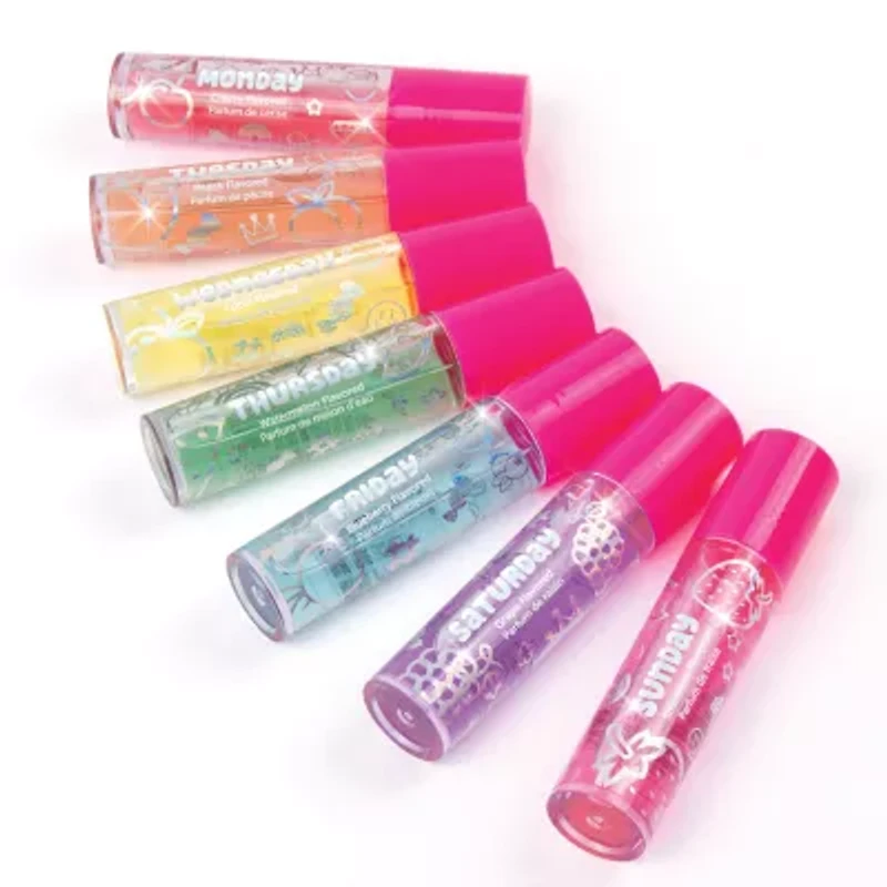 Three Cheers For Girls Days Of The Week Lip Gloss 7 Piece Set