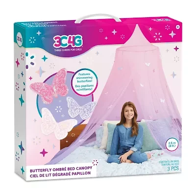 Three Cheers For Girls Butterfly Ombre Bed Canopy