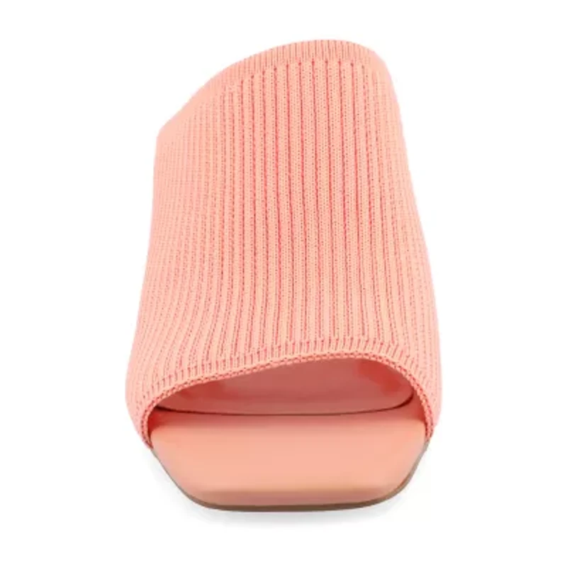 Journee Collection Lorenna Womens Round Open Toe Block Heel Pumps