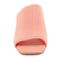 Journee Collection Lorenna Womens Round Open Toe Block Heel Pumps