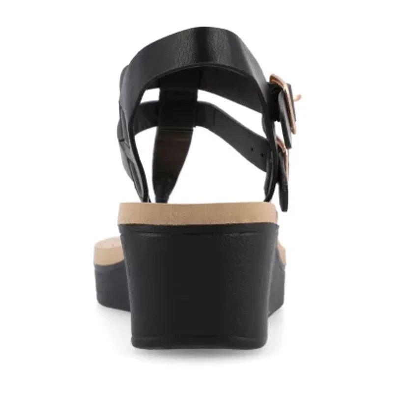 Journee Collection Womens Bianca Wedge Sandals