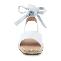 Journee Collection Womens Emelie Ankle Strap Flat Sandals