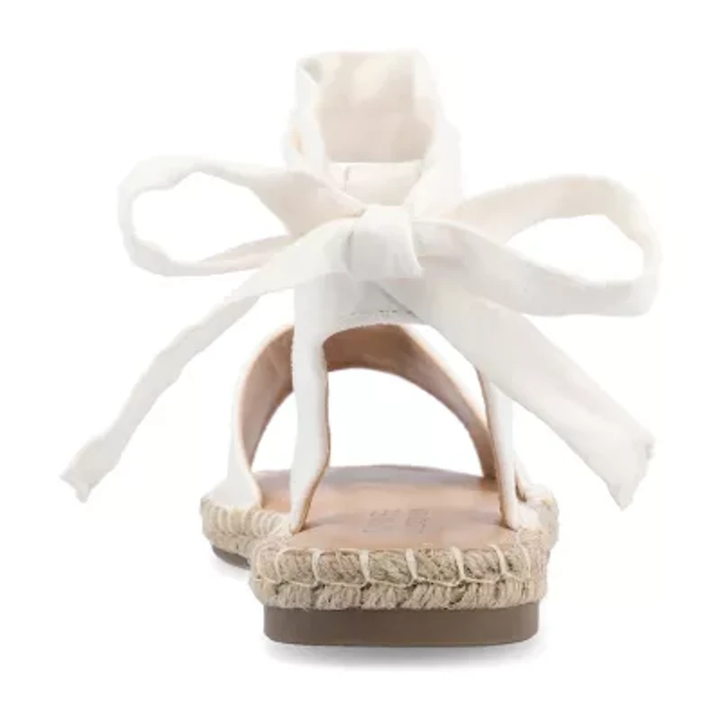 Journee Collection Womens Emelie Ankle Strap Flat Sandals
