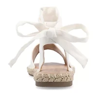 Journee Collection Womens Emelie Ankle Strap Flat Sandals