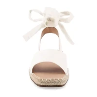 Journee Collection Womens Emelie Ankle Strap Flat Sandals