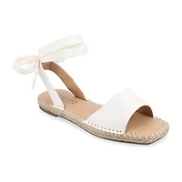 Journee Collection Womens Emelie Ankle Strap Flat Sandals
