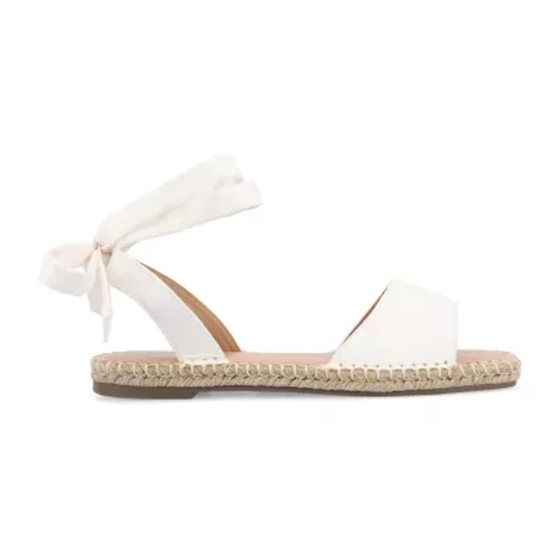 Journee Collection Womens Emelie Ankle Strap Flat Sandals