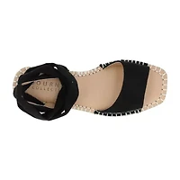 Journee Collection Womens Emelie Ankle Strap Flat Sandals