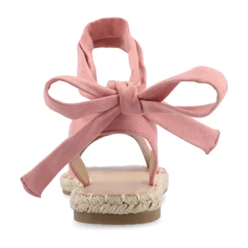 Journee Collection Womens Emelie Ankle Strap Flat Sandals