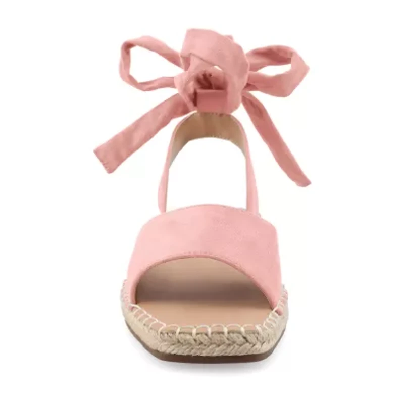 Journee Collection Womens Emelie Ankle Strap Flat Sandals