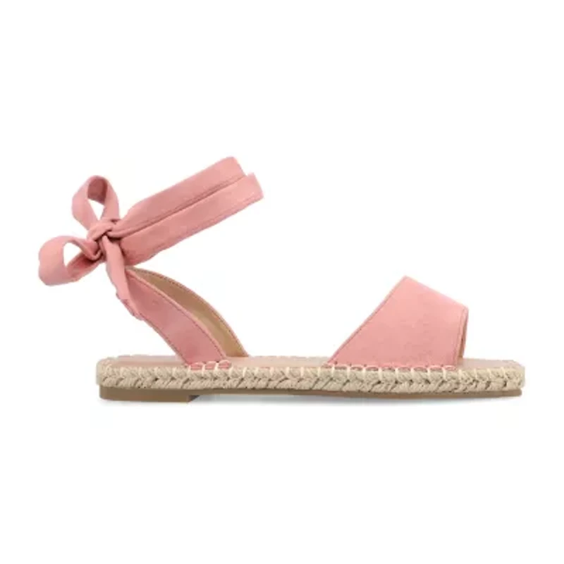Journee Collection Womens Emelie Ankle Strap Flat Sandals