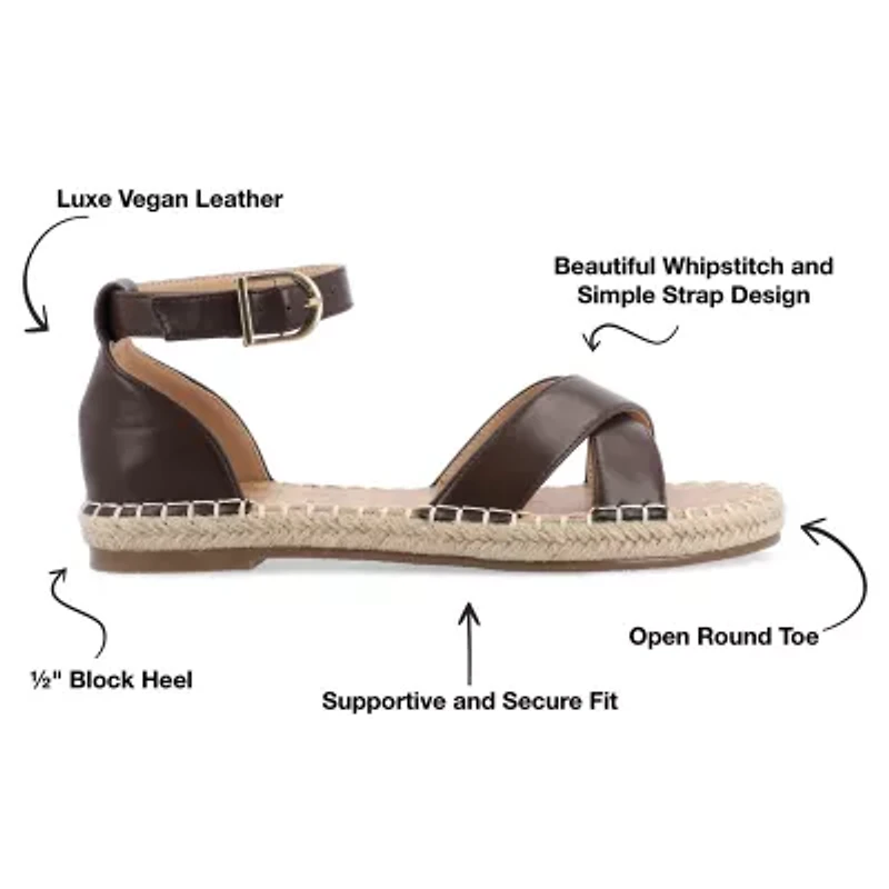 Journee Collection Womens Lyddia Strap Sandals