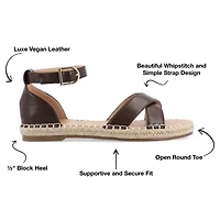 Journee Collection Womens Lyddia Strap Sandals