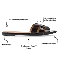 Journee Collection Womens Arrina Flat Sandals