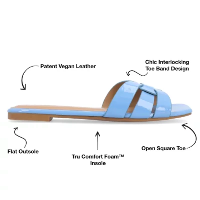 Journee Collection Womens Arrina Flat Sandals