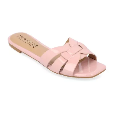 Journee Collection Womens Arrina Flat Sandals